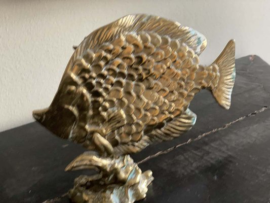 Fish Sculpture in Brass-JO-1268590