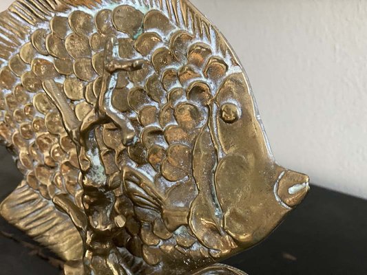 Fish Sculpture in Brass-JO-1268590