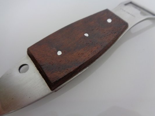 Fish Shaped Bottle Opener in Rosewood and Stainless Steel by Carl Auböck, 1960s-RDW-2041738