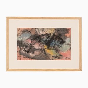 Fish, Watercolor on Paper, Framed-GPP-1126562