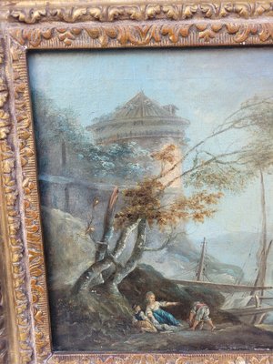 Fishermen, 18th Century, Oil on Canvas, Framed-SYQ-1814444