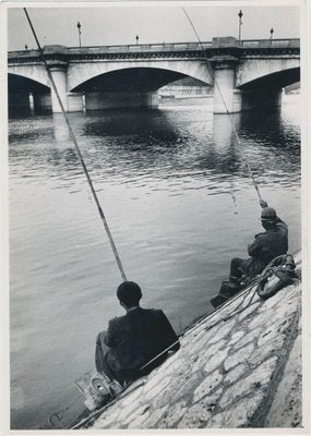 Fishermen, 1950s, Black and White Photograph-DYV-1219802