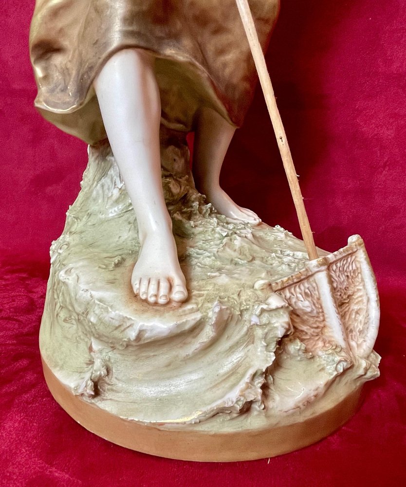 Fisherwoman with Landing Net from Royal Dux Bohemia