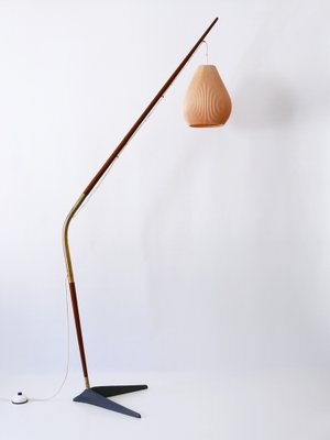 Fishing Pole Floor Lamp by Svend Aage Holm Sørensen for from Holm Sørensen & Co, Denmark, 1950s-WPT-1364416