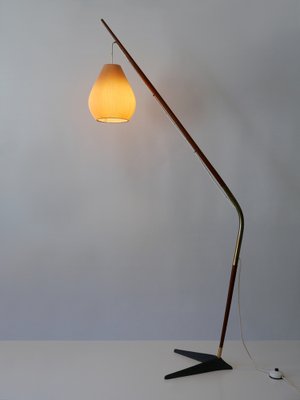 Fishing Pole Floor Lamp by Svend Aage Holm Sørensen for from Holm Sørensen & Co, Denmark, 1950s-WPT-1364416