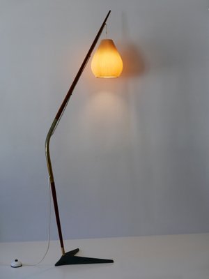 Fishing Pole Floor Lamp by Svend Aage Holm Sørensen for from Holm Sørensen & Co, Denmark, 1950s-WPT-1364416