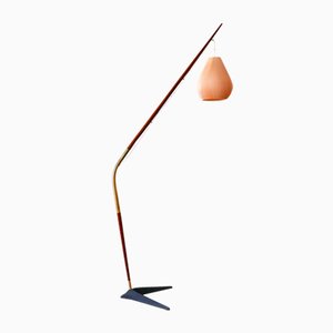 Fishing Pole Floor Lamp by Svend Aage Holm Sørensen for from Holm Sørensen & Co, Denmark, 1950s-WPT-1364416