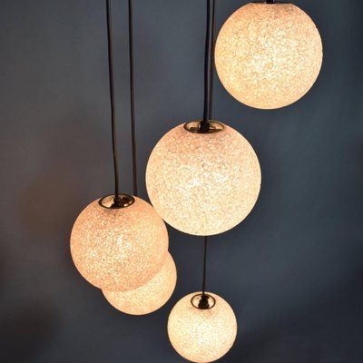 Five-Globe Chandelier, 1950s-TE-1113549