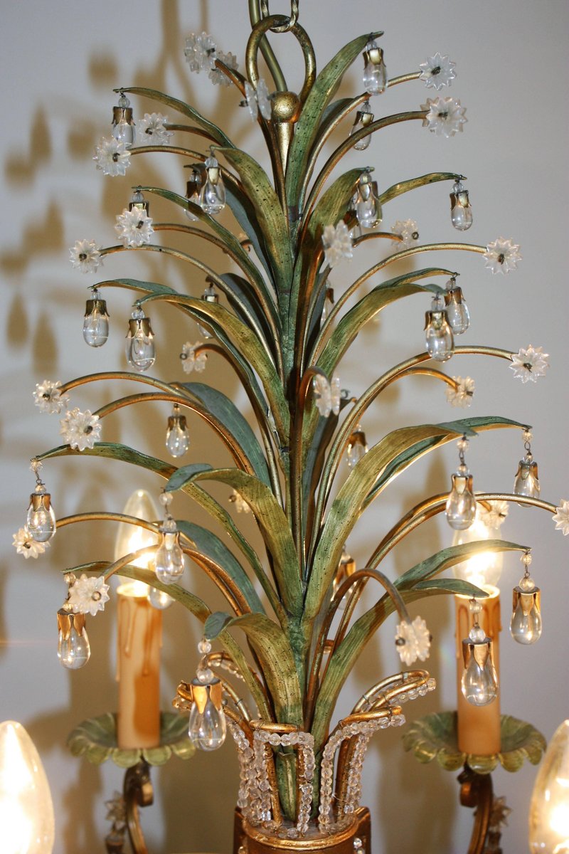 Five-Light Chandelier from Maison Baguès, 1950s