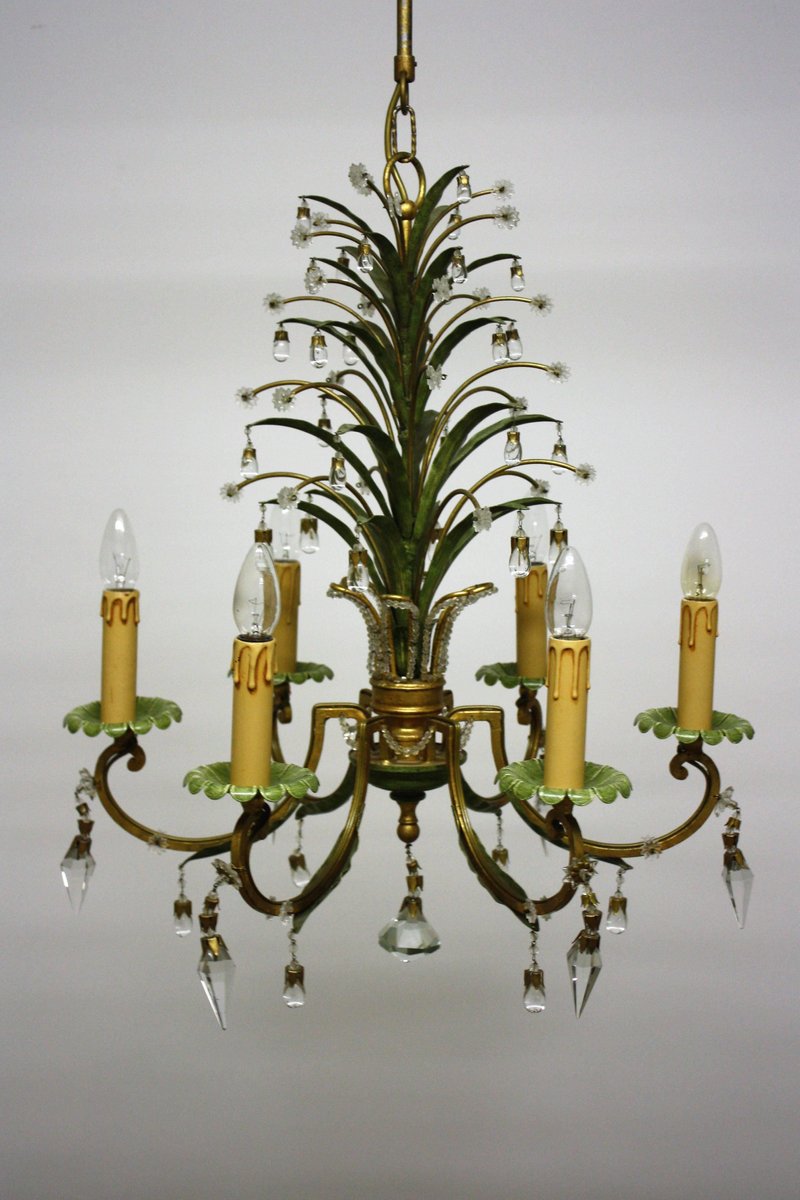 Five-Light Chandelier from Maison Baguès, 1950s