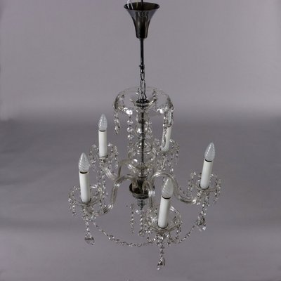 Five-Light Chandelier with Crystal and Molato Glass-VMM-1777249