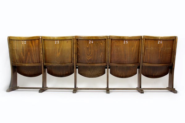 Five-Seater Cinema Bench from TON, 1960s-WVS-1706540