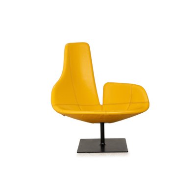 Fjord Leather Armchair Set in Yellow by Patricia Urquiola for Moroso, Set of 2-RQW-2036330