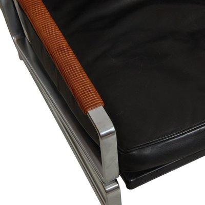 FK-6720 Lounge Chair in Black Leather by Fabricius and Kastholm-MTD-1805046