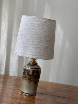 Flambé Stoneware Table Lamp by Gunnar Nylund, 1950s-ARN-999833