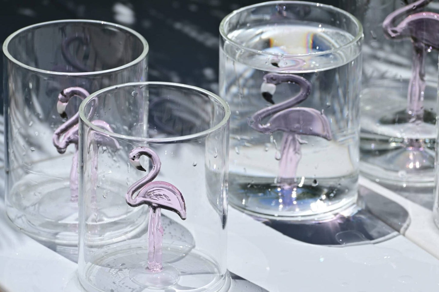 Flamingo Glasses from Casarialto, Set of 4