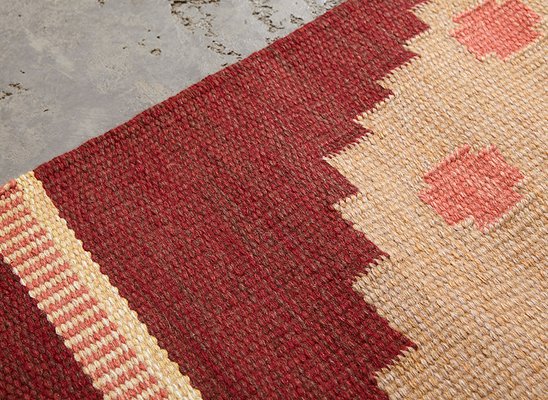 Flat Weave Rug by Anna Johanna Angstrom, Sweden, 1960s