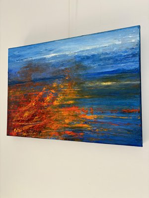 Flaviana Chiarotto, Fuoco e acqua, Oil on Canvas, 2018-QMZ-1802341