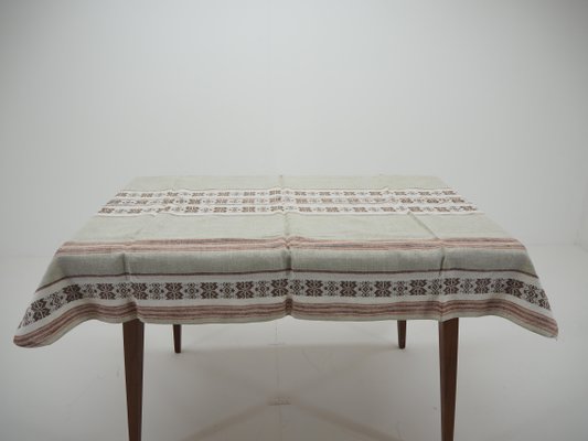 Flax Tablecloth, Czechoslovakia, 1960s-TZ-899267