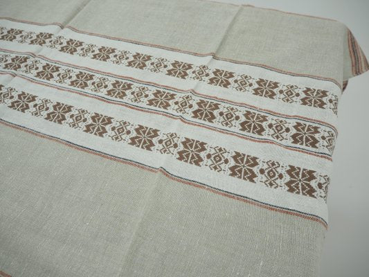 Flax Tablecloth, Czechoslovakia, 1960s-TZ-899267