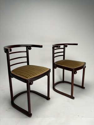 Fledermaus Chairs attributed to Josef Hoffmann for J.J. Kohn, Austria, 1905, Set of 4-KKZ-2026500