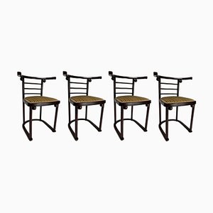 Fledermaus Chairs attributed to Josef Hoffmann for J.J. Kohn, Austria, 1905, Set of 4-KKZ-2026500