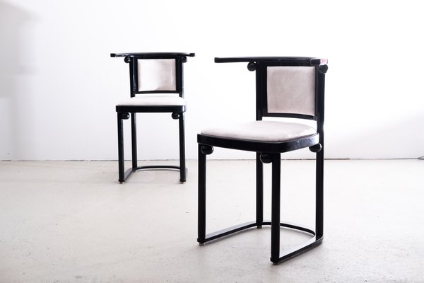 Fledermaus Table and Chairs by Josef Hoffmann for Wittmann, 1980s-KGI-1450150