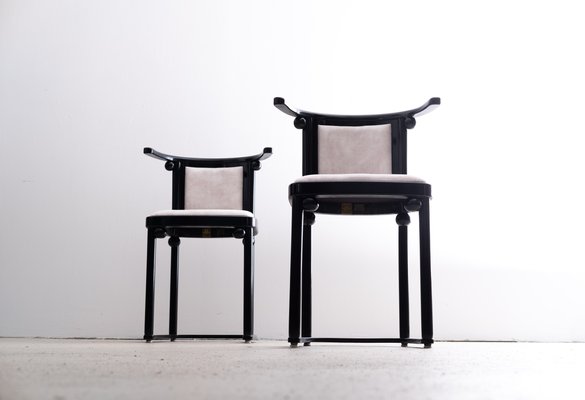 Fledermaus Table and Chairs by Josef Hoffmann for Wittmann, 1980s-KGI-1450150