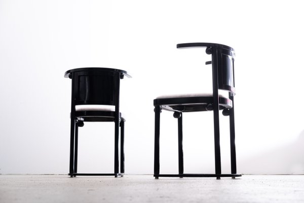 Fledermaus Table and Chairs by Josef Hoffmann for Wittmann, 1980s-KGI-1450150