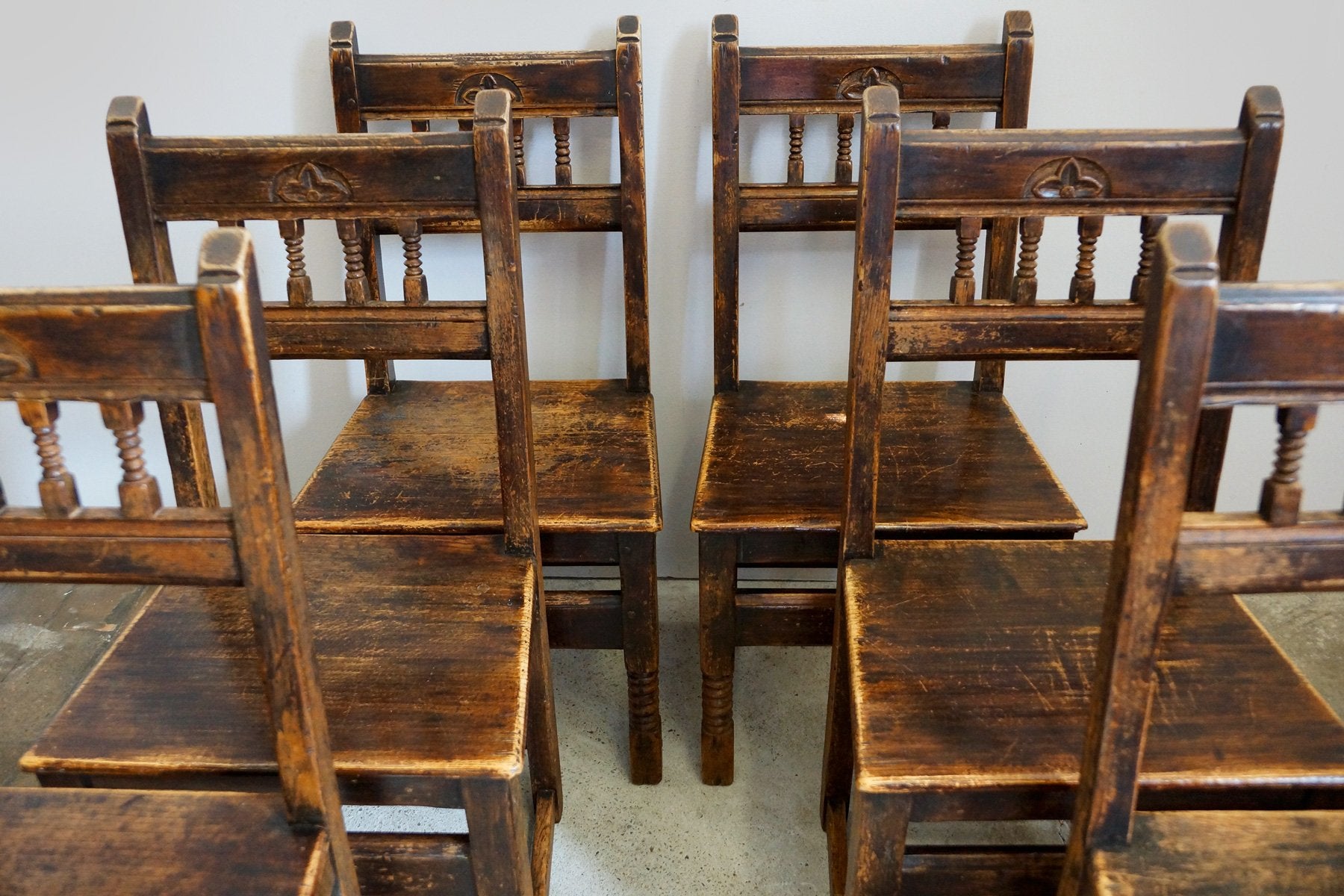 Flemish Dining Chairs, 20th Century, Set of 6