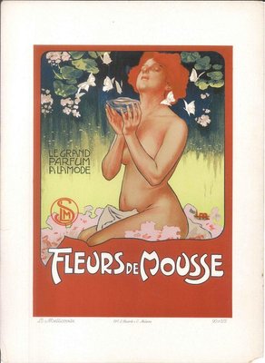 Fleurs de Mousse - Vintage Adv Lithograph by L. Metlicovitz - 1898 1898-ZCI-759723