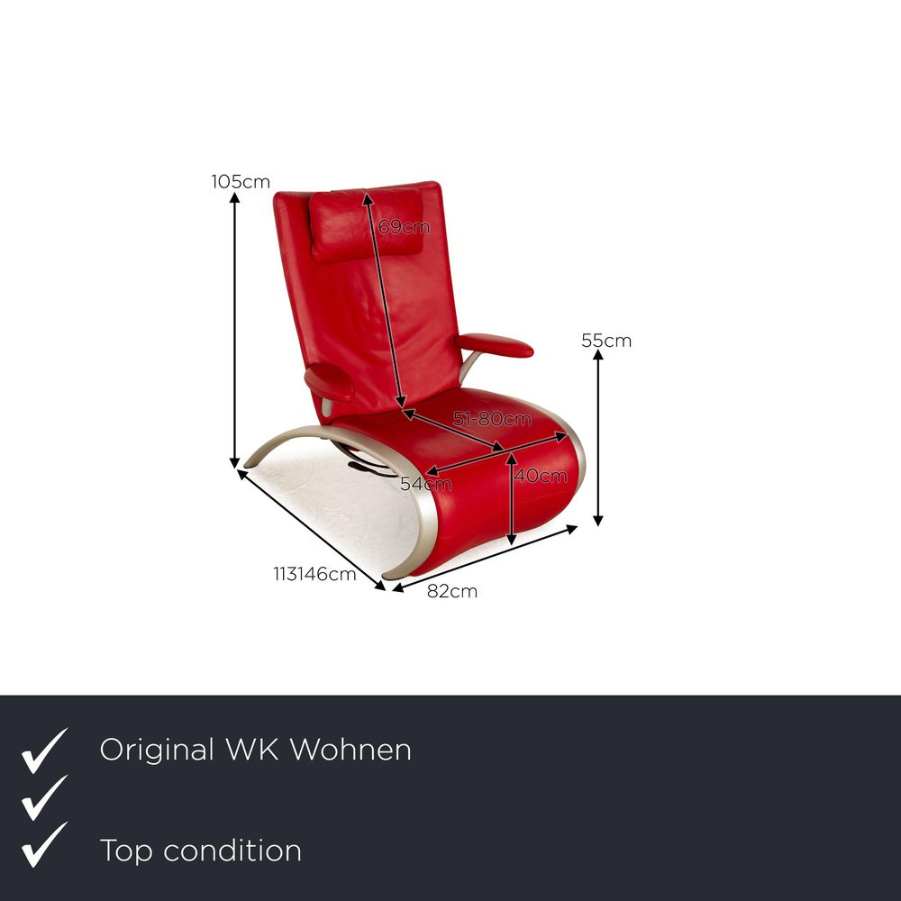 Flex 679 Leather Chair from WK Wohnen