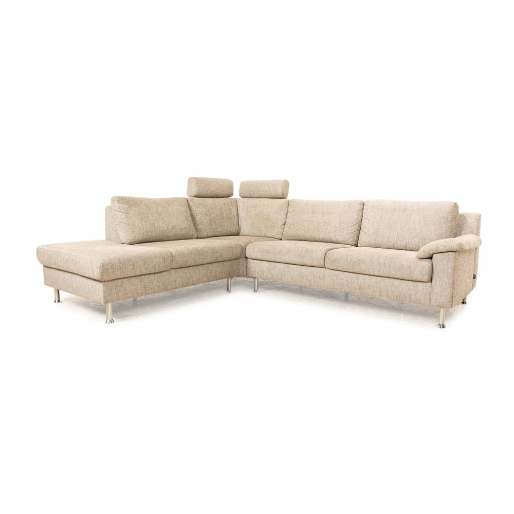 Flex Plus Fabric Corner Sofa in Gray from Ewald Schillig