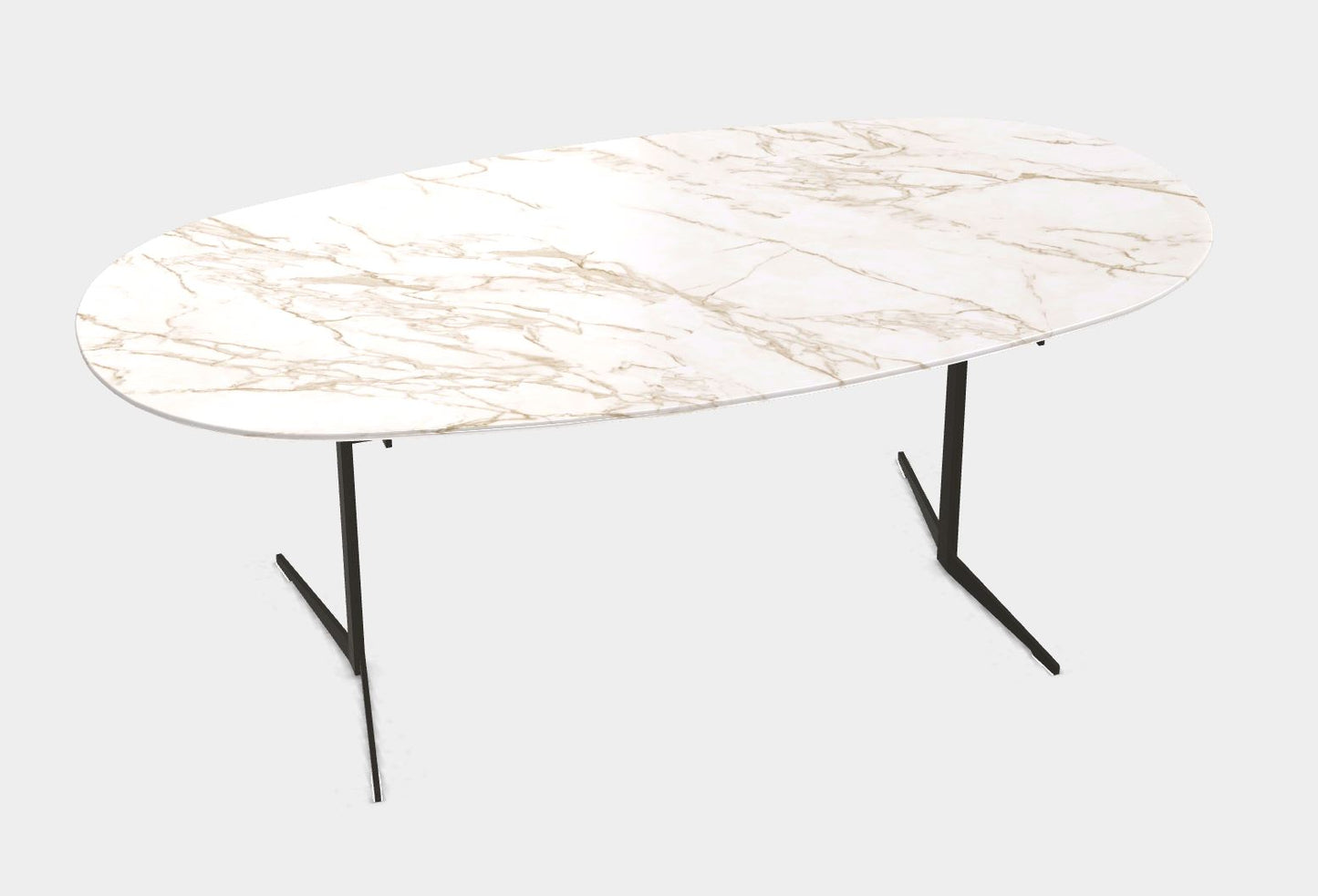 FLY Oval Marble Table (Category - Marble Calacatta Oro)