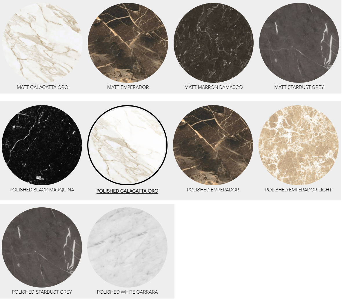 FLY Oval Marble Table (Category - Marble Calacatta Oro)