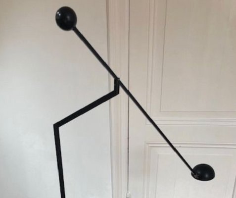 Flexible Black Floor Lamp from Soelken, Germany-JAG-1361737