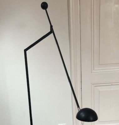 Flexible Black Floor Lamp from Soelken, Germany-JAG-1361737