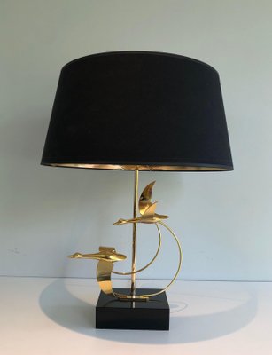 Flight of Wild Geese Lamp in Brass-BA-1365456