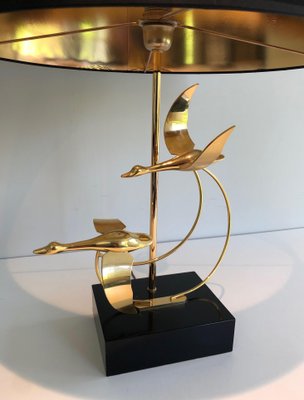 Flight of Wild Geese Lamp in Brass-BA-1365456