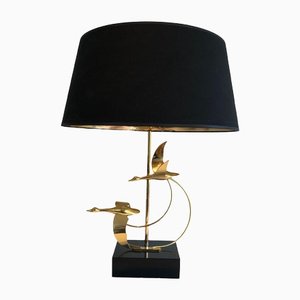 Flight of Wild Geese Lamp in Brass-BA-1365456