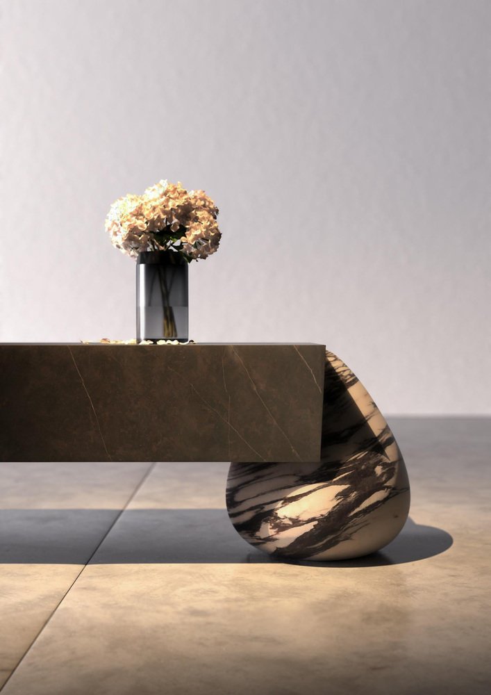 Flint Bench by Marble Serafini