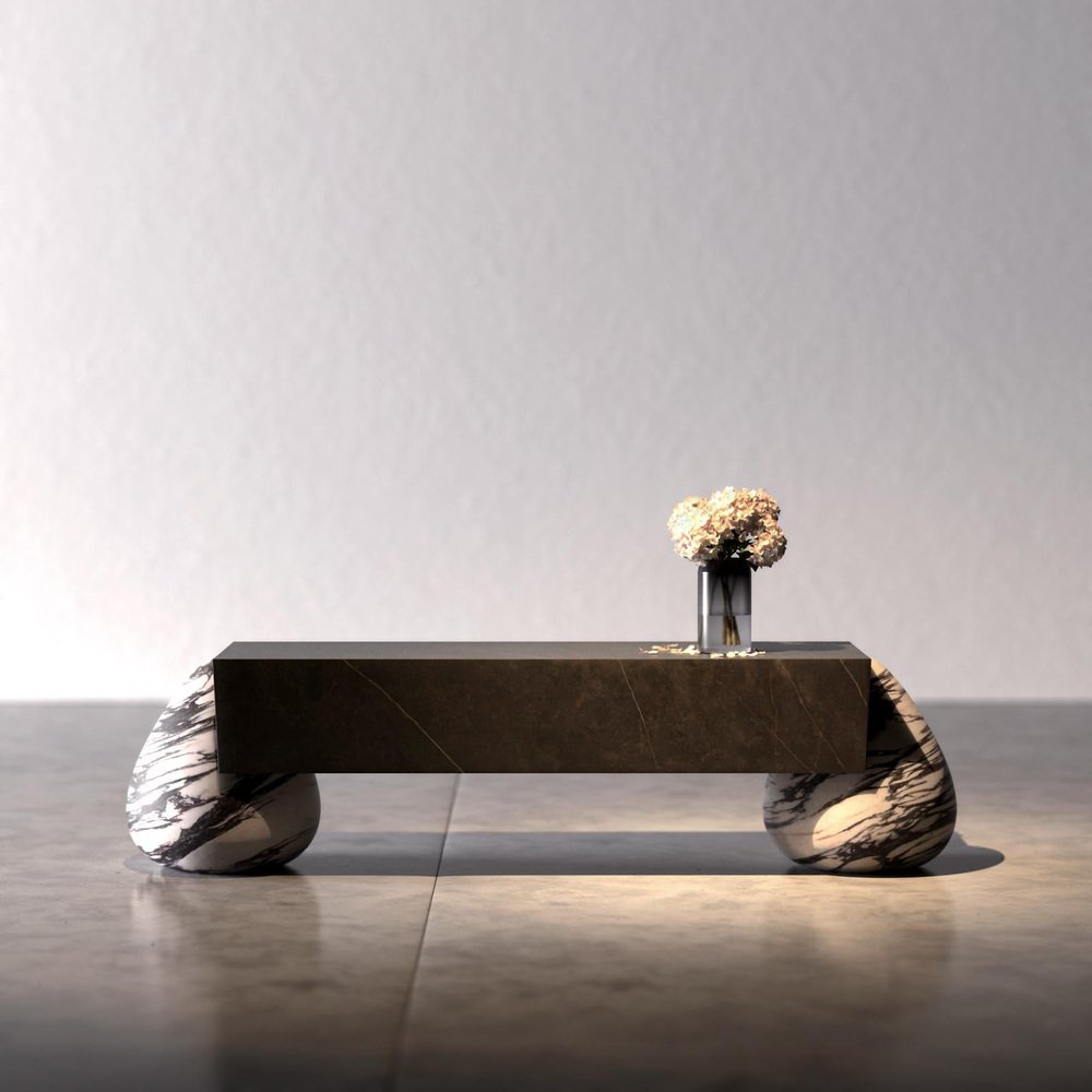 Flint Bench by Marmi Serafini