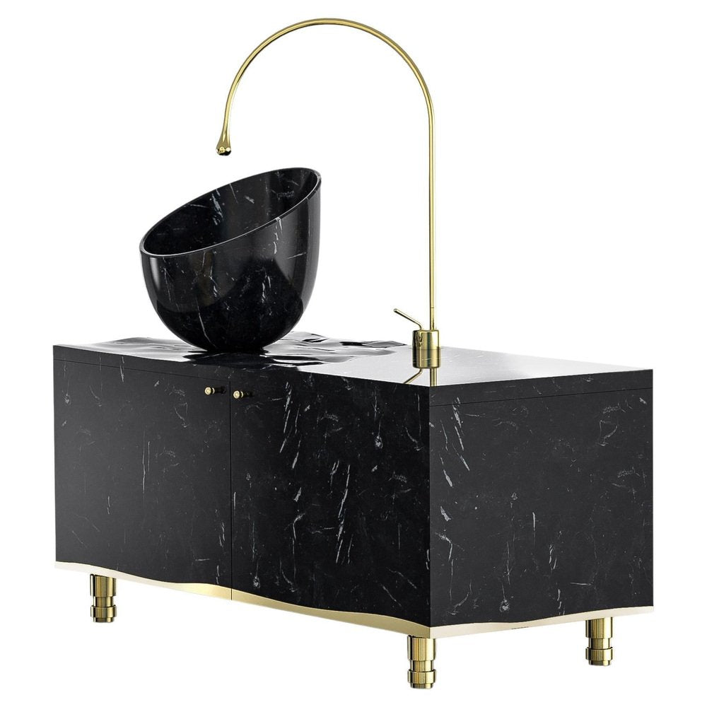 Float Washbasin and Cabinet by Marmi Serafini