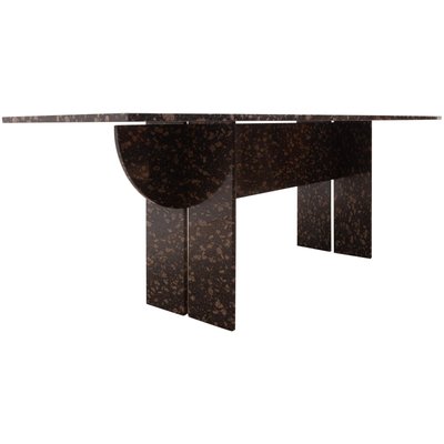 Floating Black and Gold Marble Dining or Conference Table, Italy, 1970s-KL-820715