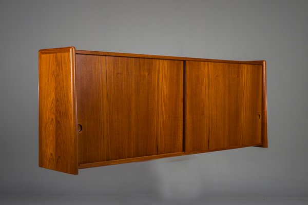 Floating Wallsideboard in Teak by Hans J. Wegner for Ry Furniture, 1959-ZZH-2026026