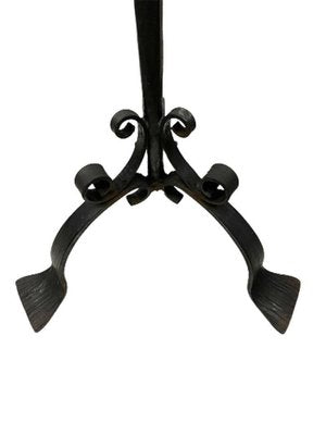 Floor Candleholder in Wrought Iron-UCH-1224429