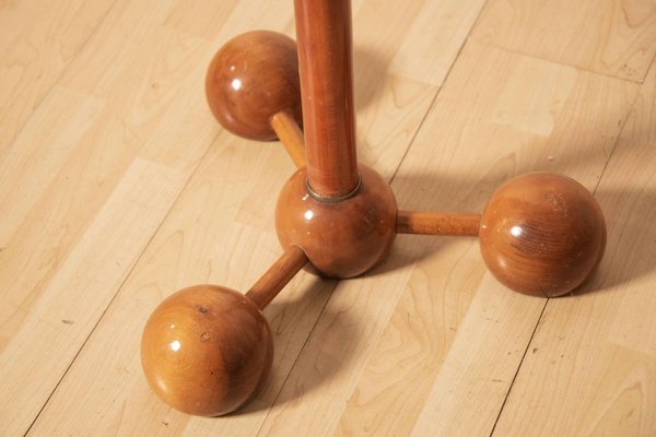 Floor Ceiling Hangers with Spherical Elements in Walnut, 1970s, Set of 2-XDW-1759752