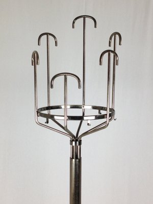 Floor Coat Hanger in Nickel-Plating and Brass by BBPR for Artemide, 1970s-RD-1705168