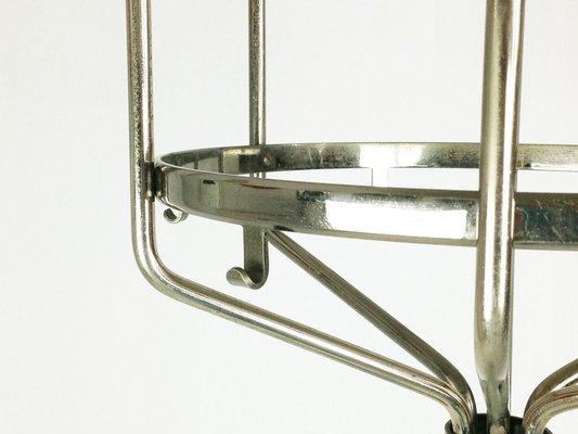 Floor Coat Hanger in Nickel-Plating and Brass by BBPR for Artemide, 1970s-RD-1705168