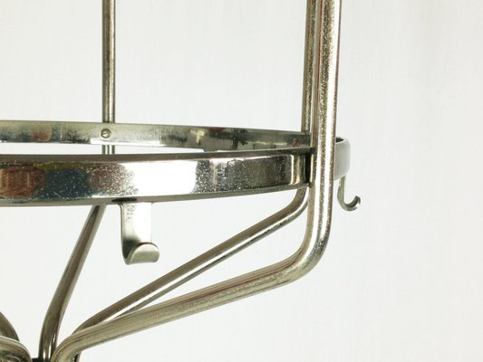 Floor Coat Hanger in Nickel-Plating and Brass by BBPR for Artemide, 1970s-RD-1705168